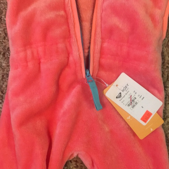 2T NWT ROXY Hooded fleece jumpsuit - Picture 2 of 5